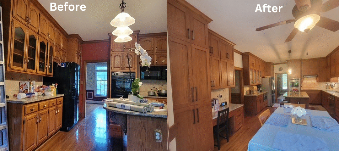 Kitchen refacing without the mess in Charlotte NC