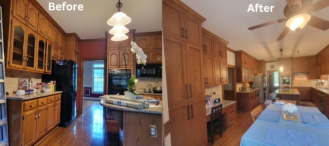 Stain cabinets
